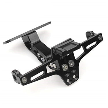 Support Plaque Moto Aluminium Noir